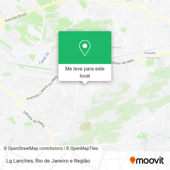 Lg Lanches mapa