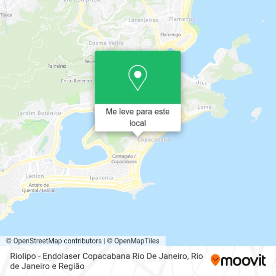 Riolipo - Endolaser Copacabana Rio De Janeiro mapa