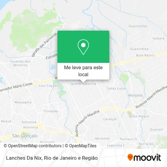 Lanches Da Nix mapa