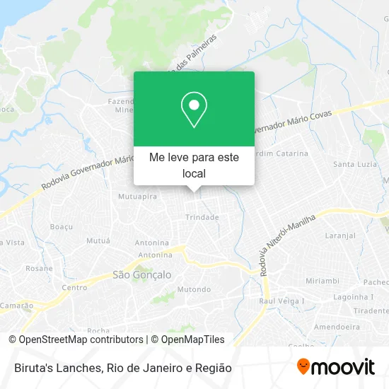 Biruta's Lanches mapa