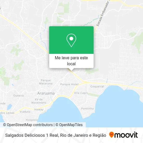 Salgados Deliciosos 1 Real mapa