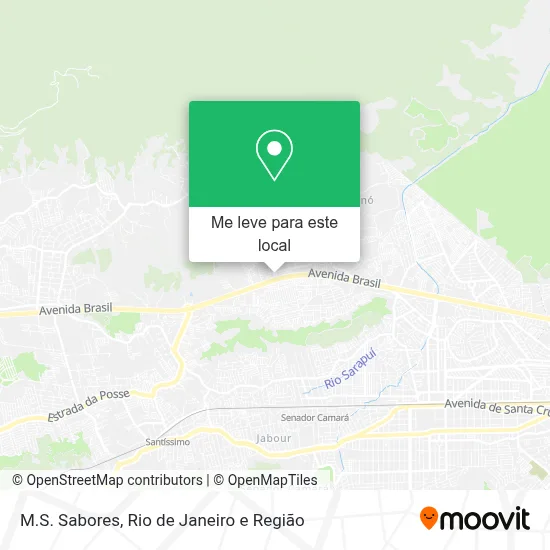 M.S. Sabores mapa