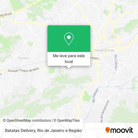 Batatas Delivery mapa