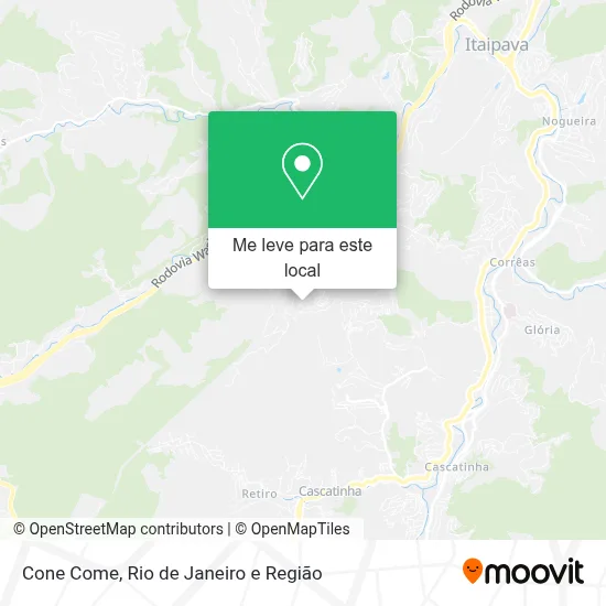 Cone Come mapa