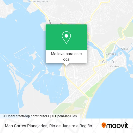 Map Cortes Planejados mapa