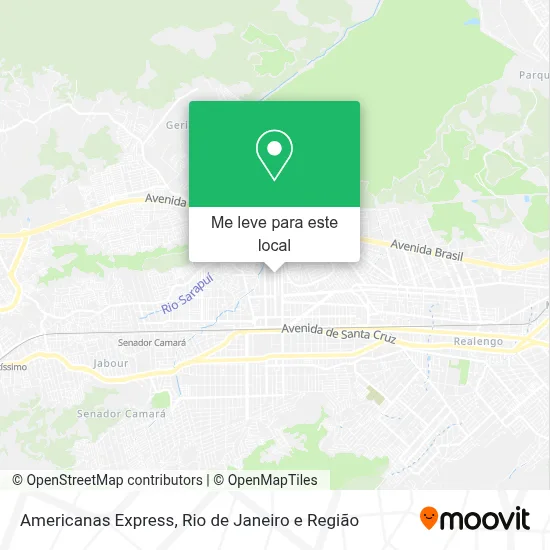 Americanas Express mapa