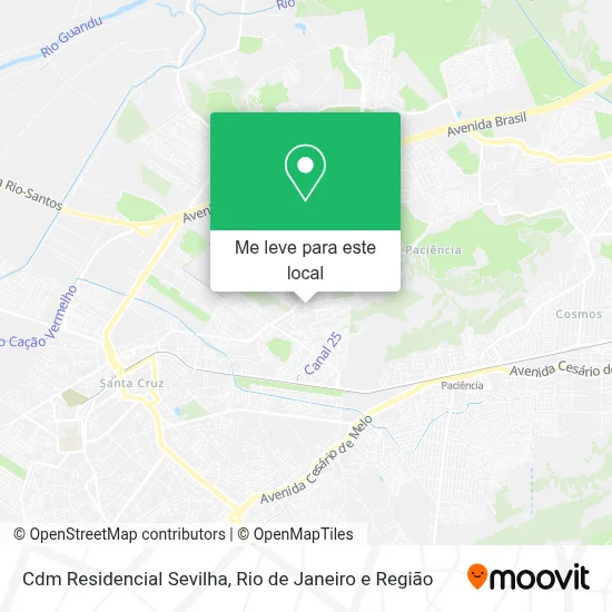 Cdm Residencial Sevilha mapa