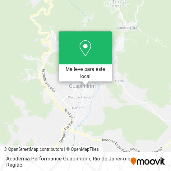 Academia Performance Guapimirim mapa