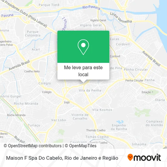 Maison F Spa Do Cabelo mapa