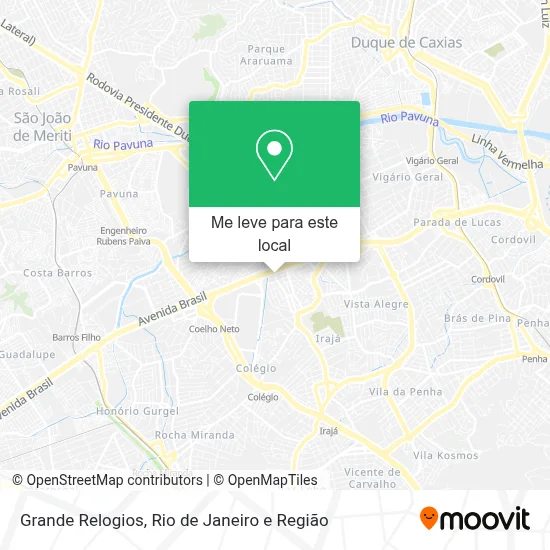 Grande Relogios mapa