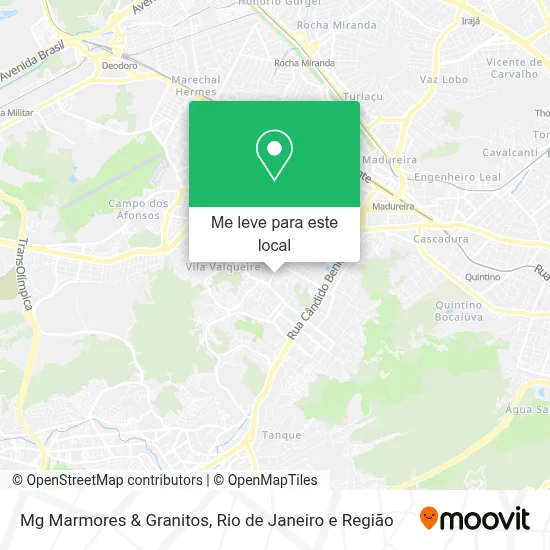 Mg Marmores & Granitos mapa
