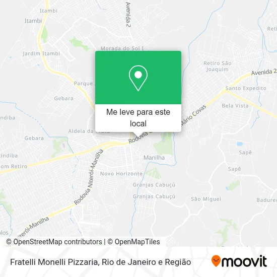 Fratelli Monelli Pizzaria mapa