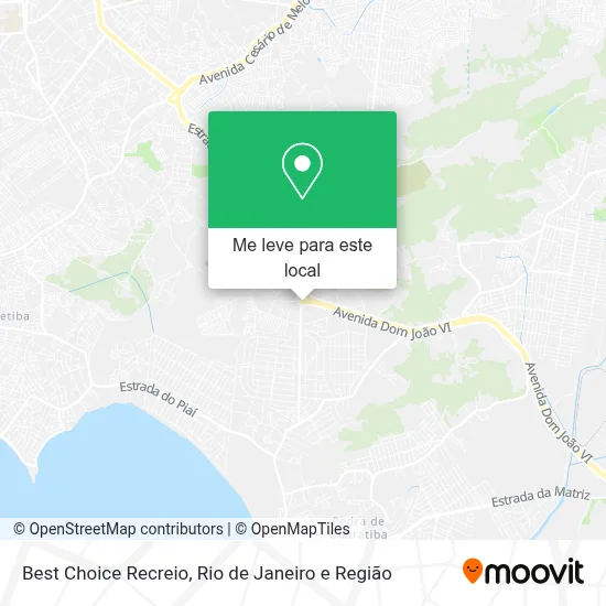 Best Choice Recreio mapa