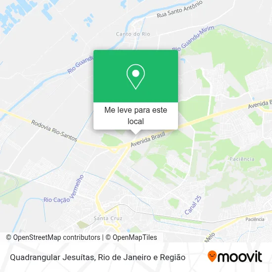 Quadrangular Jesuítas mapa
