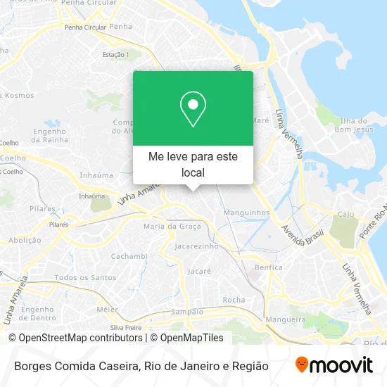 Borges Comida Caseira mapa