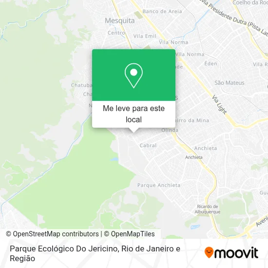 Parque Ecológico Do Jericino mapa