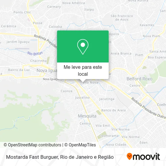 Mostarda Fast Burguer mapa