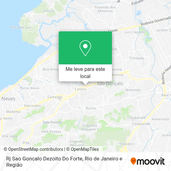 Rj Sao Goncalo Dezoito Do Forte mapa