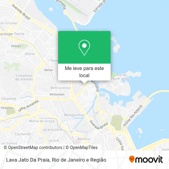 Lava Jato Da Praia mapa