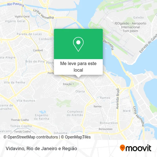 Vidavino mapa