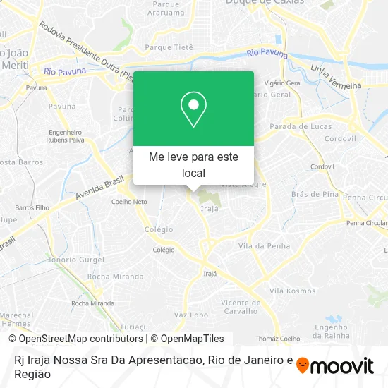 Rj Iraja Nossa Sra Da Apresentacao mapa