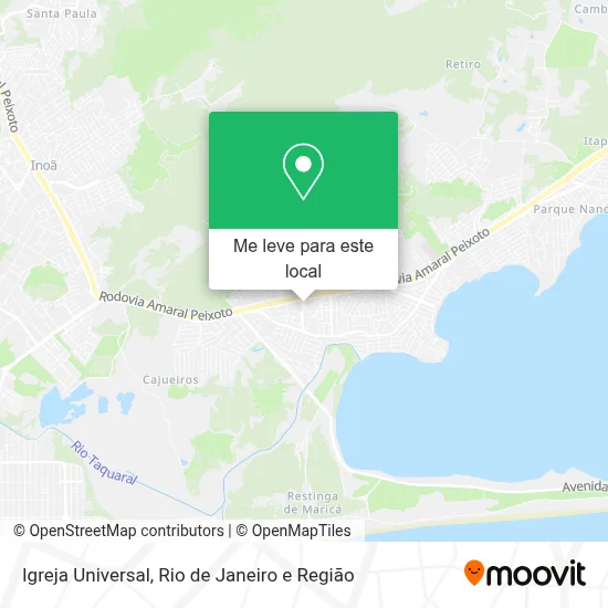 Igreja Universal mapa