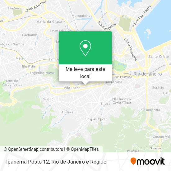 Ipanema Posto 12 mapa