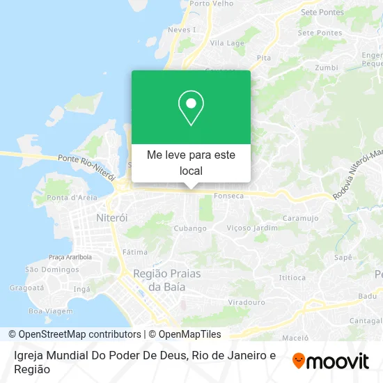 Igreja Mundial Do Poder De Deus mapa