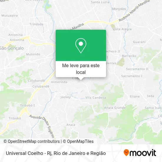 Universal Coelho - Rj mapa