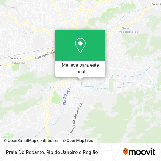 Praia Do Recanto mapa