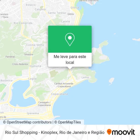 Rio Sul Shopping - Kinoplex mapa