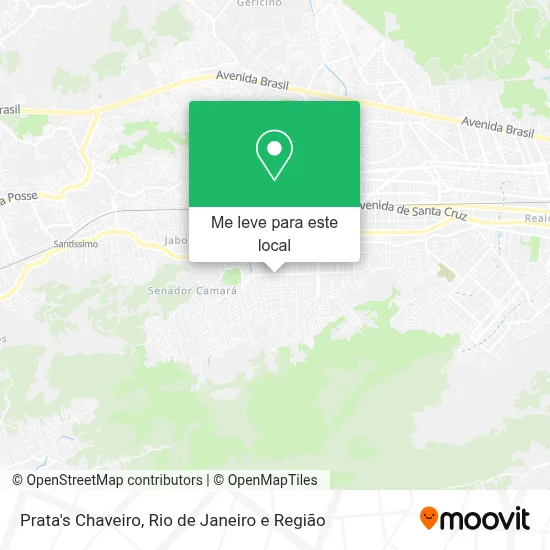 Prata's Chaveiro mapa
