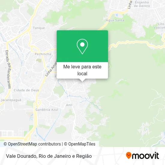 Vale Dourado mapa