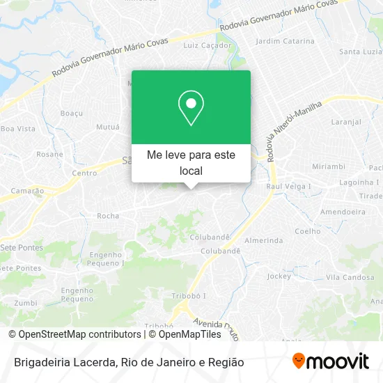 Brigadeiria Lacerda mapa