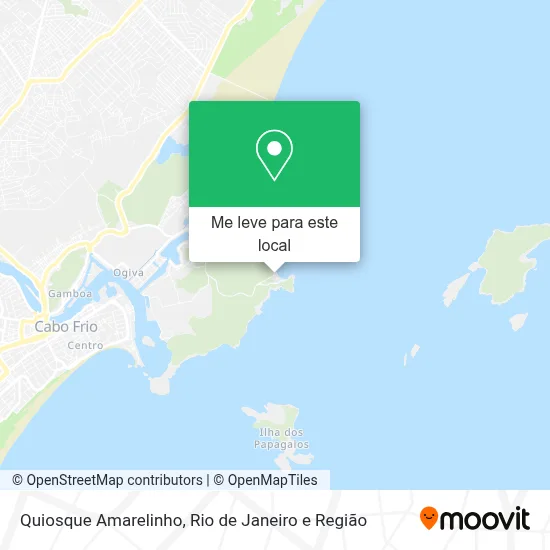 Quiosque Amarelinho mapa