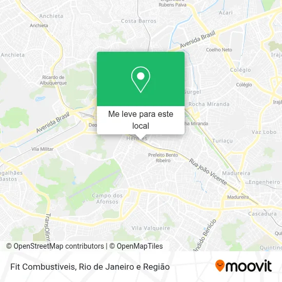 Fit Combustiveis mapa