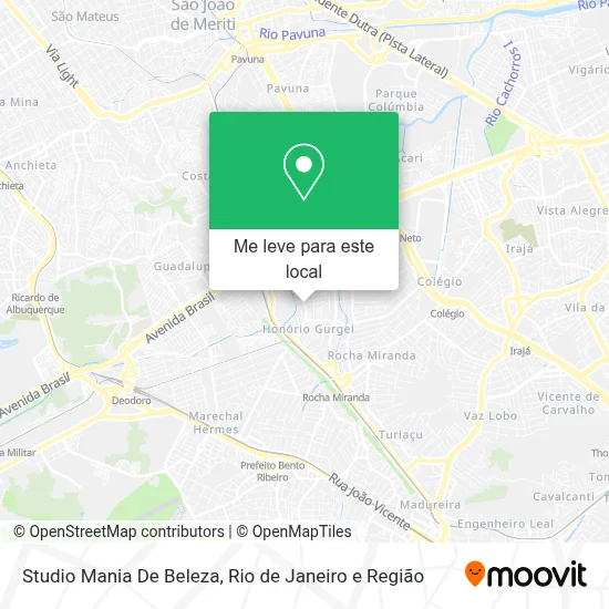 Studio Mania De Beleza mapa