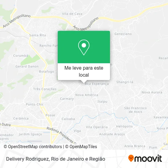 Delivery Rodriguez mapa