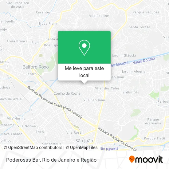 Poderosas Bar mapa