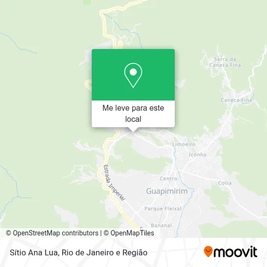 Sítio Ana Lua mapa