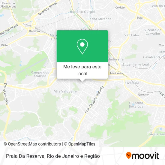 Praia Da Reserva mapa