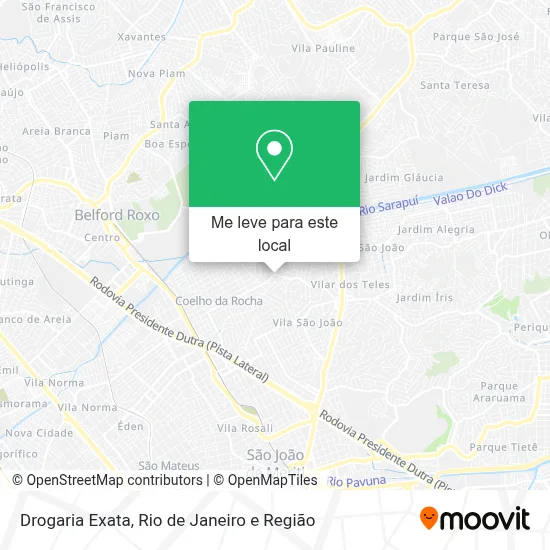 Drogaria Exata mapa