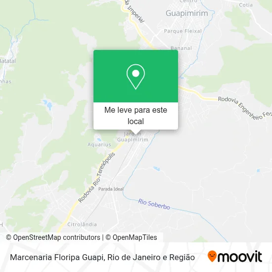 Marcenaria Floripa Guapi mapa