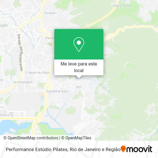 Performance Estúdio Pilates mapa