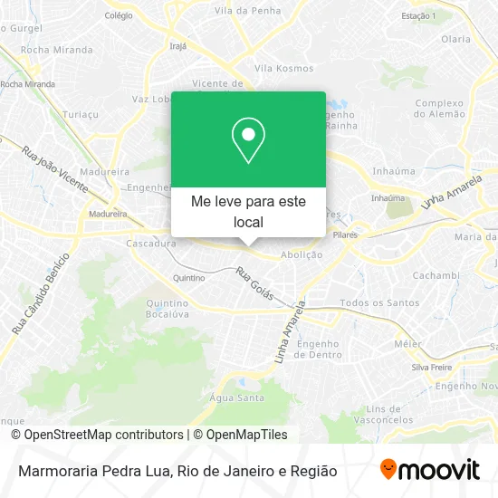 Marmoraria Pedra Lua mapa