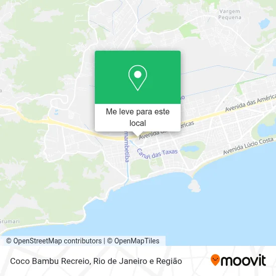 Coco Bambu Recreio mapa