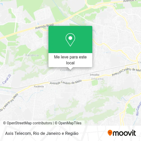 Axis Telecom mapa