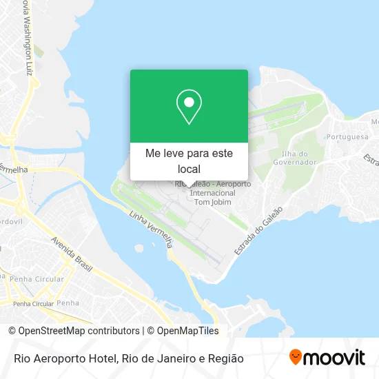 Rio Aeroporto Hotel mapa