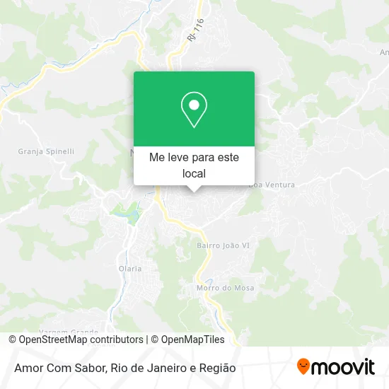 Amor Com Sabor mapa
