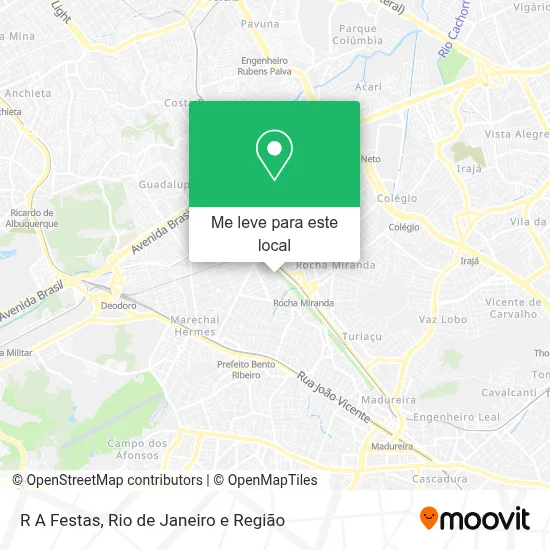 R A Festas mapa